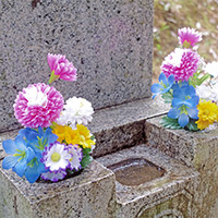 お墓・仏壇用 お供え花 2束組（20cmタイプ）